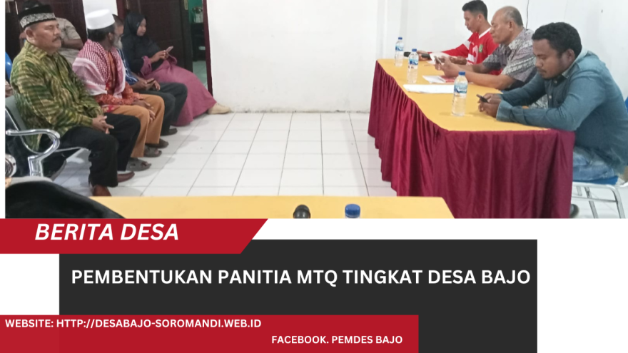 Pembentukan Panitia Musabaqah Tilawatil Qur'an Tingkat Desa Tahun 2024 